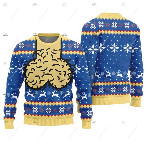 Christmas Santa Claus Knitted Ugly Sweater Funny